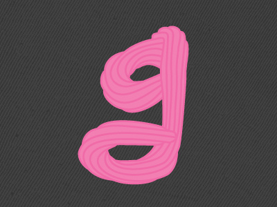 Icing "g" cake custom icing lettering pink yum