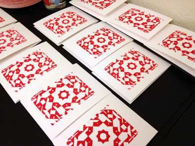 Linocut Cards