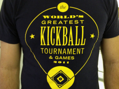 Kickball Shirt blue kickball shirt type yellow