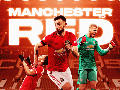 Manchester is Red Football Design Poster by Gusti Nauval M on Dribbble