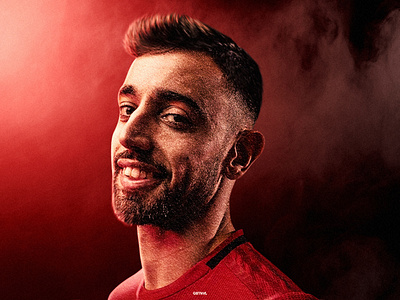 Bruno Fernandes Football Design Poster