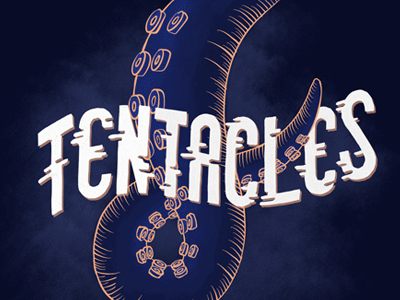 Tentacles designs lettering tentacles type typography