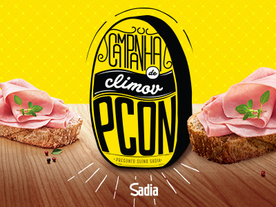 Campanha Sadia colors design finalfeliz lettering sadia