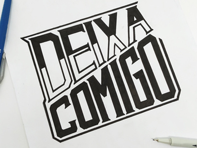 Deixa Comigo brasil design expressoesbrasileiras hand type handmadefont lettering type