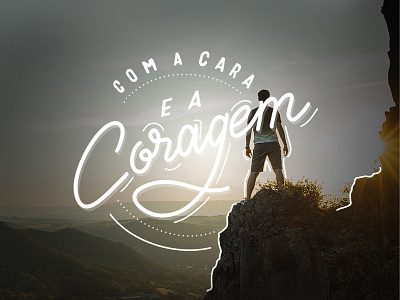 Com a cara e a coragem brasil design designs expressoesbrasileiras hand type handmadefont lettering portugues type typography
