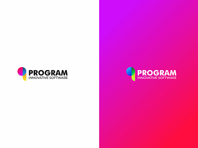 Software Company Logo Concept gradient logo modern software software design