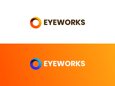 Eyeworks Logo circle design film filmlogo gradient illustration logo modern round ui vector