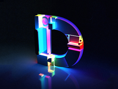 D alphabet c4d craft days dimensional future lettering of type typography