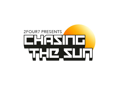 Chasing The Sun Brand branding disc dj identity jockey logo typography