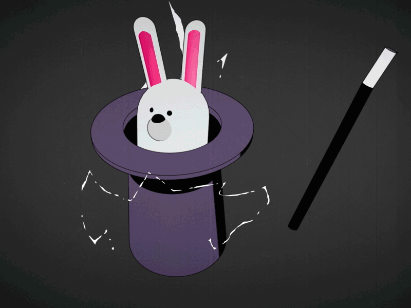 Magic Rabbit 3d animation c4d character design dribbble illustration rabbit