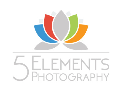 5 Elements Photography adobe graphic design illustrator logo lotus photography