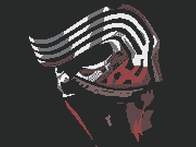 I Will Finish What you Started 8bit adobe illustrator kylo ren photoshop star wars the force awakens