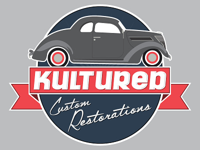 Kultured Restorations Graphic car classic graphic design illustration kultured retro
