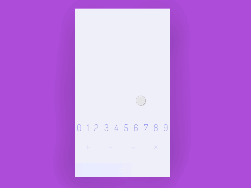Daily UI Day 4: Calculator
