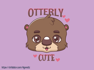 Significant otter pun design by AgnesSz on Dribbble