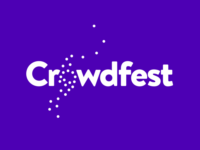 Crowdfest rebranding branding concept crowdfest crowdfunding festival ideas logo redesign team