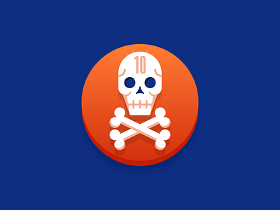 Achievement: 10 Kills ☠️ achievement badge game hit illustration ios kill mobile skull success trophy