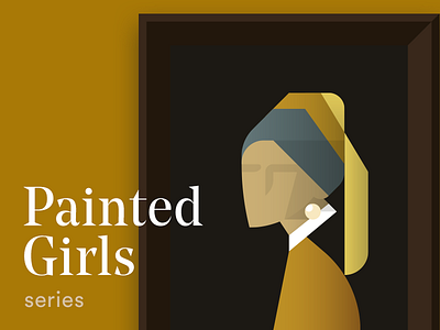 Happy Woman's Day! - Painted Girls No3 art famous figurative girl headscarf illustration minimal painted painting pearl earring woman womans day