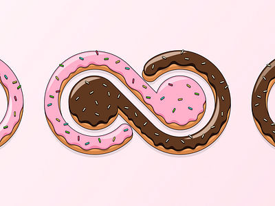A sweet Bending Spoons' logo bendingspoons brand branding chocolate donut food graphic design identity illustration logo love sugar sweet wearebendingspoons