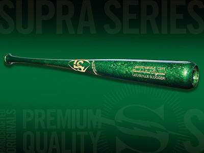 Limited Edition Supra Lucky Baseball Bat End Brand baseball lettering louisville slugger lucky st. paddys day typography