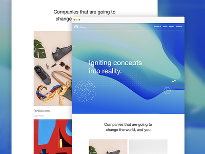 Real Company – Website design abstract abstract hero ai ai web design ai website clean hero section minimal simple typography website website design