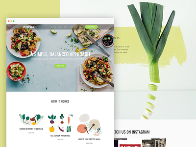 Fit Fuel website design