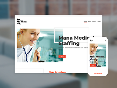 Mana Medical website design ai web design ai website clean simple typography web design website website design