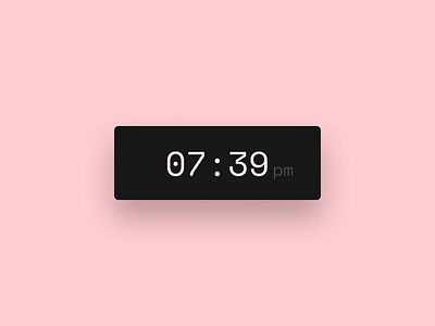 Pink Clock