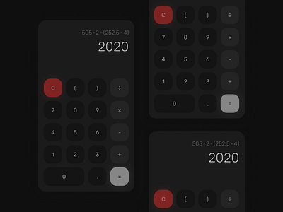 #DailyUi 004 - Calculator