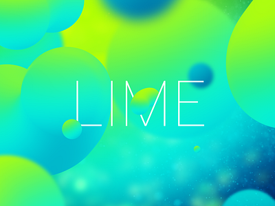 Lime design illustration typography