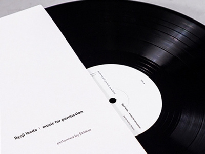 Sleeve Design for Ryoji Ikeda vinyl