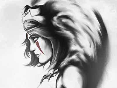 Mononoke fanart illustration mononoke poster studio ghibli