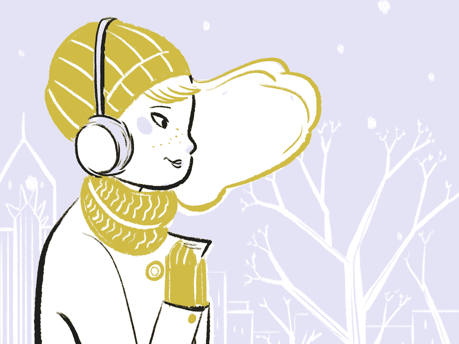 Winter by Caroline Attia Larivière on Dribbble