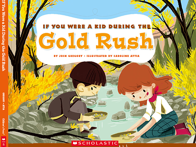 New book out! adventure children gold rush illustration kidlit nature river