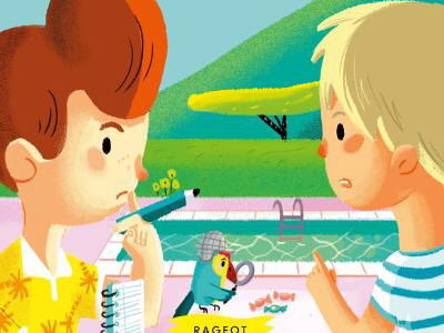 Les enquêtes de Max & Coco digital illustration kidlitart mystery