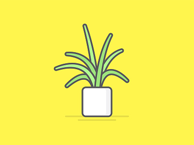 TinyLittlePlants – 001: Aloe color green illustration illustrator leaves plants vector
