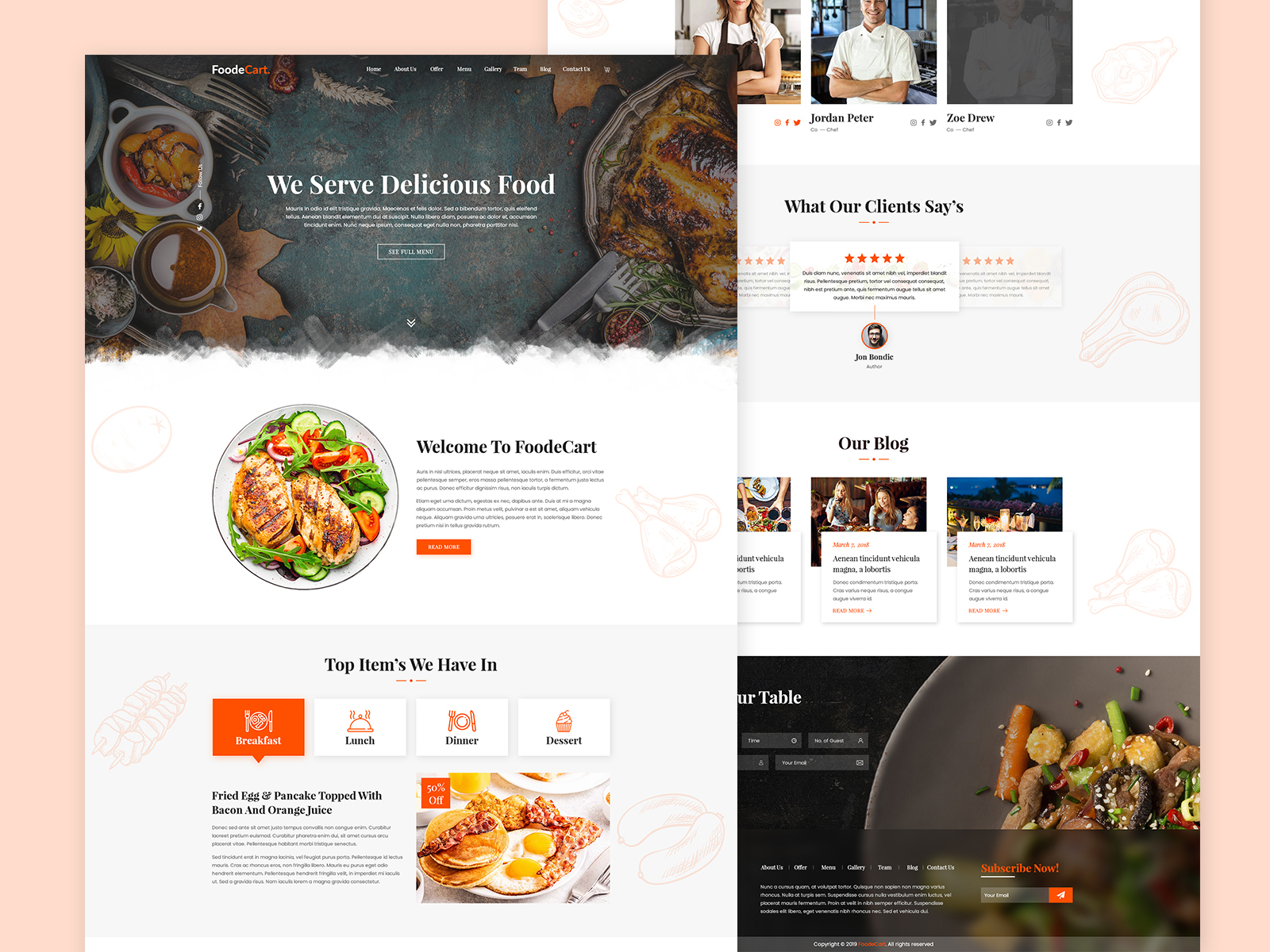 Foodecart - Restaurants & Food by Shivaay Themes on Dribbble