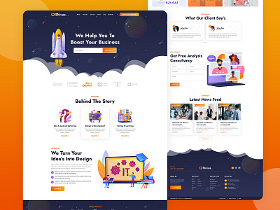 Shivaa – Creative Digital Agency PSD, XD Template