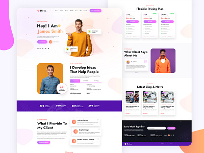 Shivka - Personal Portfolio HTML, PSD Template