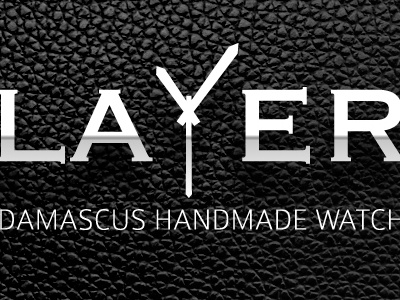 Layer Watches acier damas layer logodesign logotype watch watches