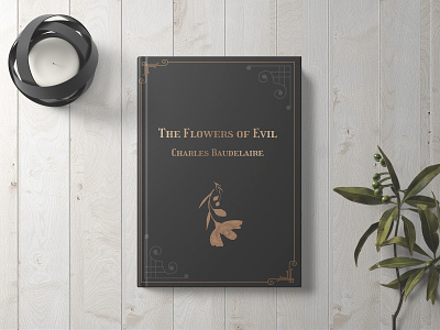 The Flowers of Evil Book Cover book art book cover book cover design design illustration mockup