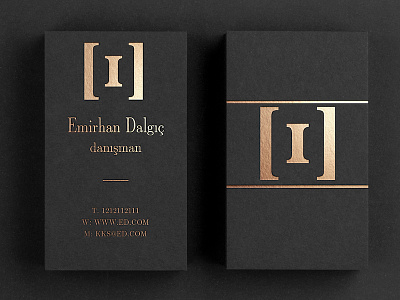 Emirhan Dalgic Logo & Business Card Design branding business card design logo