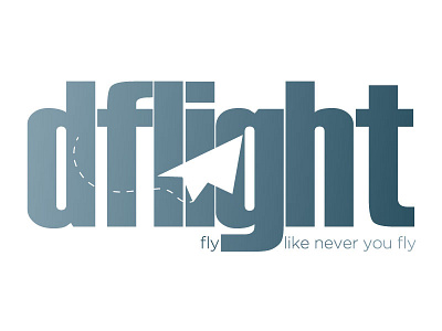 Dflight branding icon logo logotype