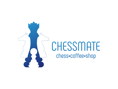 ChessMate Coffee Shop Logo Design branding chess design logo