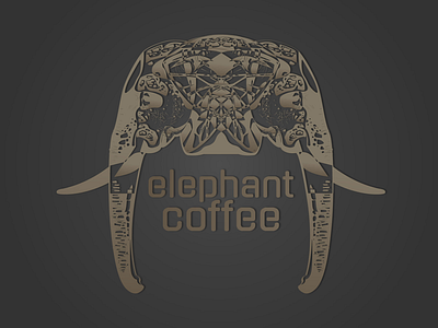 Elephant Coffee Shop branding coffee design elephant logo