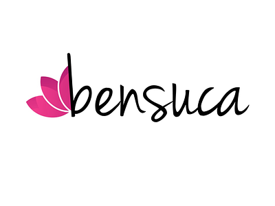 Bensuca Logo Design brand design flower logo pink typo