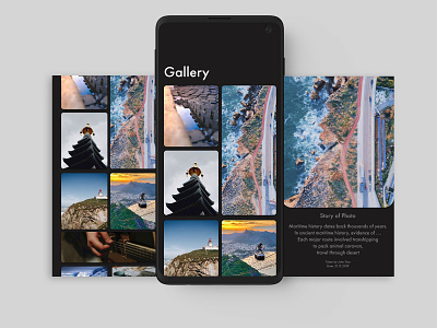Gallery App app design gallery invision photo sketch story xd