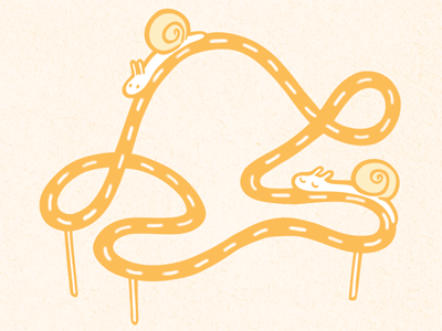 This is the Snailcoaster. illustration roller coaster snail
