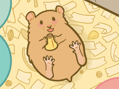 Hamsters! cute hamster illustration rodent