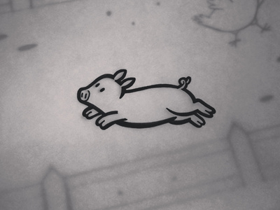 Inktober Piglet cute drawing illustration ink inking inktober pig piglet
